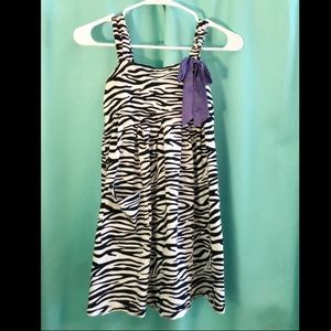 girls zebra print american girl doll dress